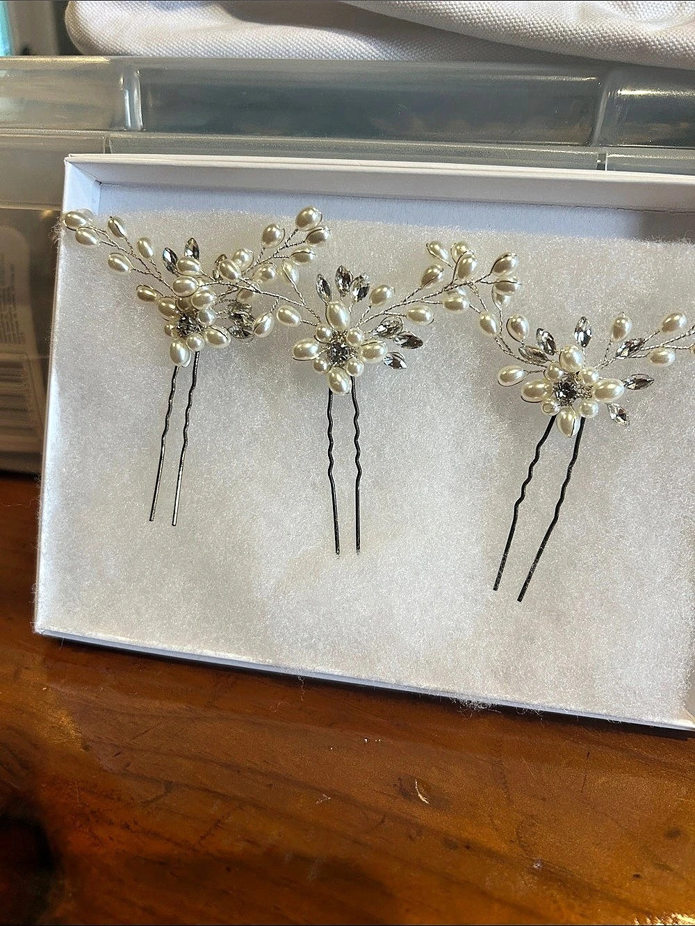 Miss to Mrs Lace Wedding Garter Set and Bridal Hair Accessories in Cream